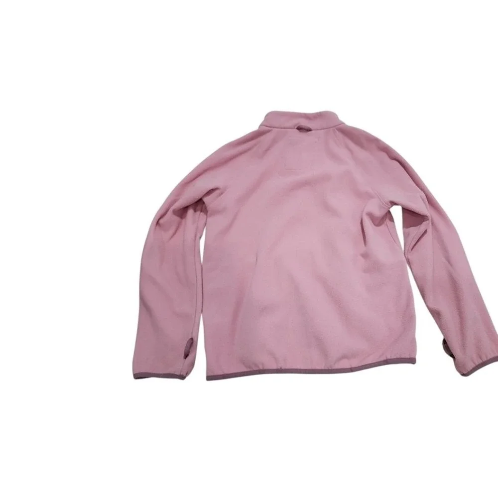 Cat & Jack Fleece Jacket Kids XL 14 Pink Cozy Layering warm recycled outdoor